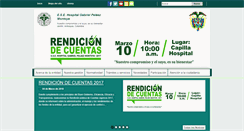 Desktop Screenshot of hospitalgabrielpelaezmontoya.eljardin-antioquia.gov.co